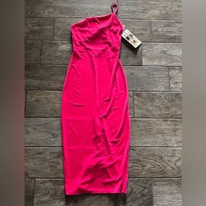 Elegant Pink Strapless Dress